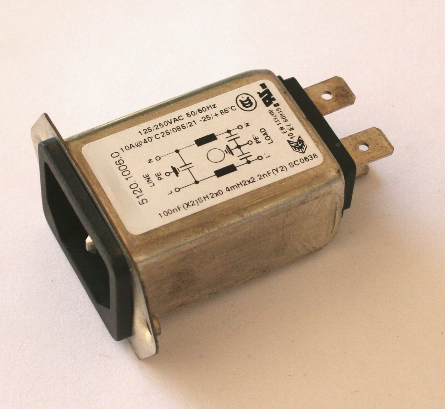 No.-4021-EMI-filter-and-power-entry-for-1211X
